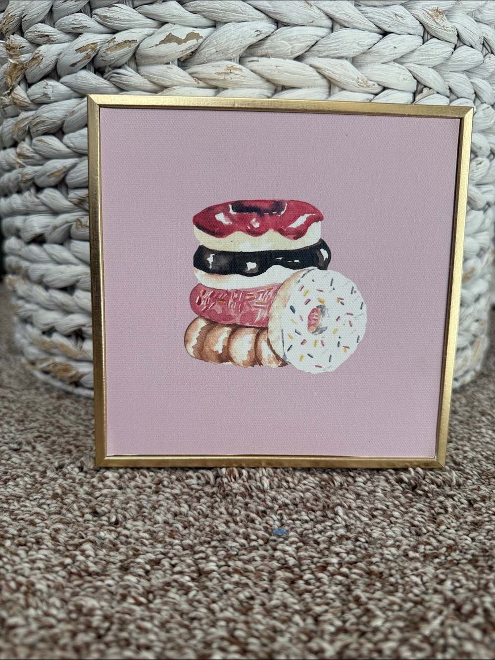 Pink Donut Stack Wall Art - Ever Ellis